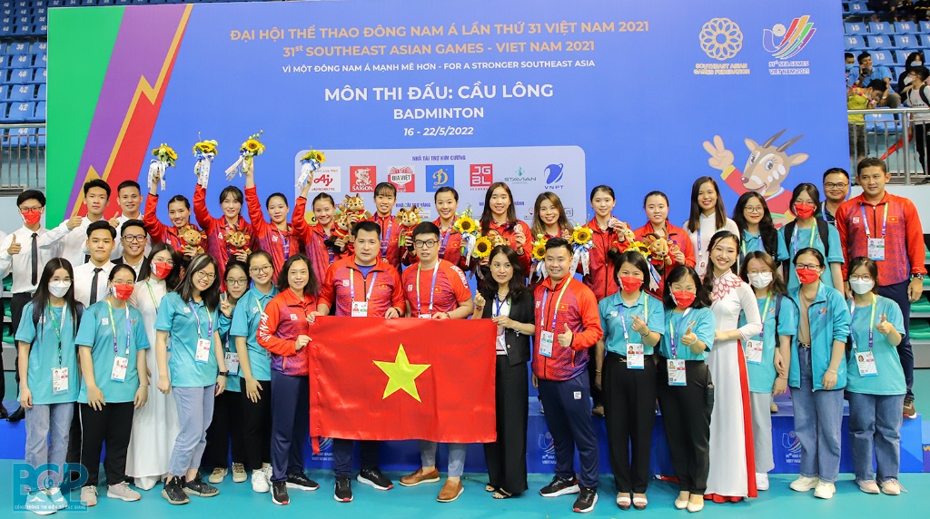 Những hình ảnh đẹp thi đấu môn Cầu lông SEA Games 31 tại Bắc Giang