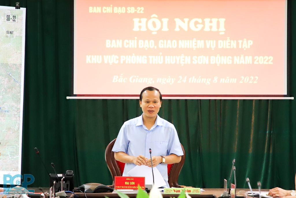 Ban Chỉ đạo diễn tập khu vực phòng thủ tỉnh Bắc Giang triển khai nhiệm vụ diễn tập khu vực phòng thủ năm 2022