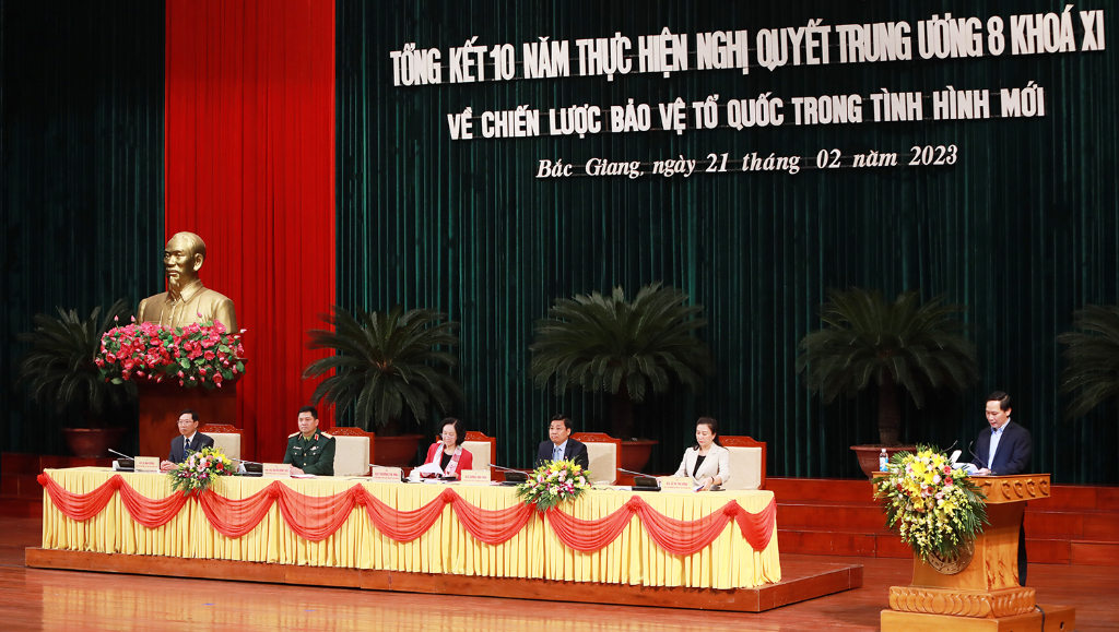 Bắc Giang: Tổng kết 10 năm thực hiện Nghị quyết Trung ương 8 khóa XI về Chiến lược bảo vệ Tổ quốc trong tình hình mới