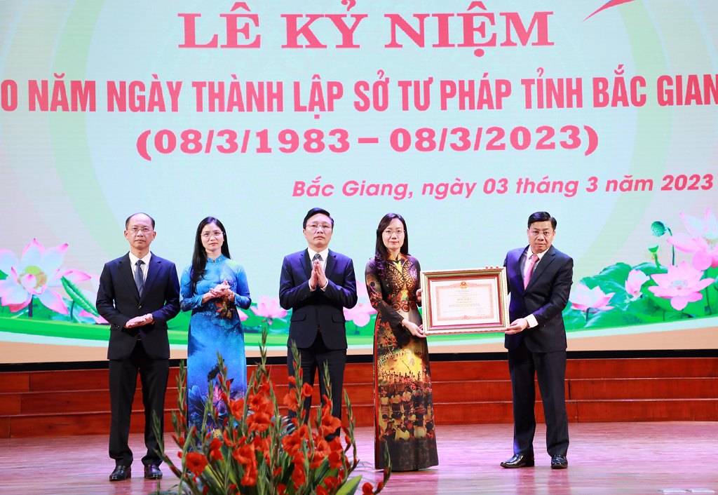 Sở Tư pháp tỉnh Bắc Giang kỷ niệm 40 năm ngày thành lập