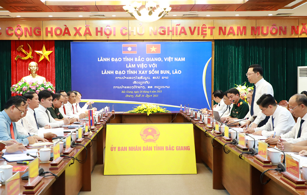 Triển khai hiệu quả hơn nữa Thỏa thuận hợp tác giữa hai tỉnh Bắc Giang và Xay Sổm Bun