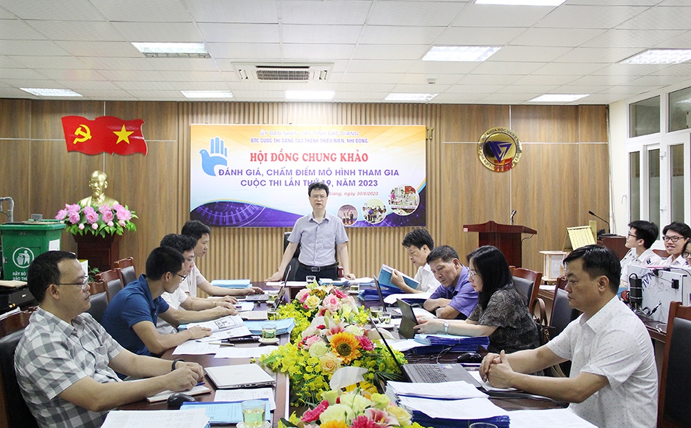 Bắc Giang: Đánh giá mô hình, sản phẩm dự thi vòng chung khảo Cuộc thi Sáng tạo thanh thiếu niên, nhi đồng năm 2023