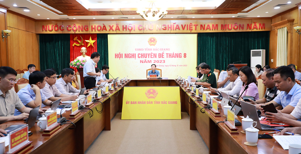 Hội nghị chuyên đề về một số quy hoạch chung trên địa bàn tỉnh Bắc Giang