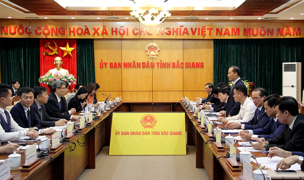 Hiệp hội Doanh nhân và Đầu tư Việt Nam - Hàn Quốc làm việc tại Bắc Giang