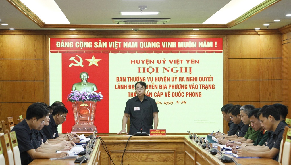 Khai mạc Diễn tập Khu vực phòng thủ huyện Việt Yên năm 2023