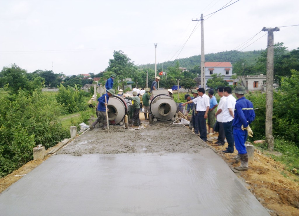 Lạng Giang: Đẩy nhanh tiến độ thực hiện các hạng mục công trình xây dựng nông thôn mới