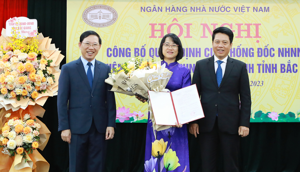 Công bố Quyết định bổ nhiệm Giám đốc Ngân hàng Nhà nước Chi nhánh tỉnh Bắc Giang