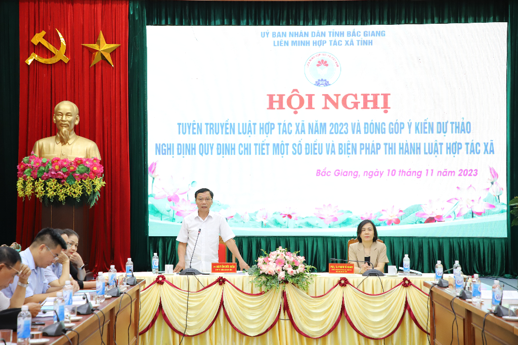 Liên minh Hợp tác xã tỉnh Bắc Giang triển khai Luật Hợp tác xã năm 2023