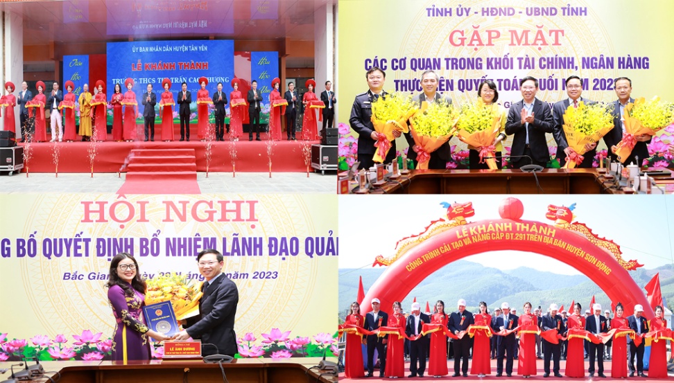 Hoạt động nổi bật của lãnh đạo tỉnh Bắc Giang trong tuần (từ ngày 24/12 - 30/12/2023)