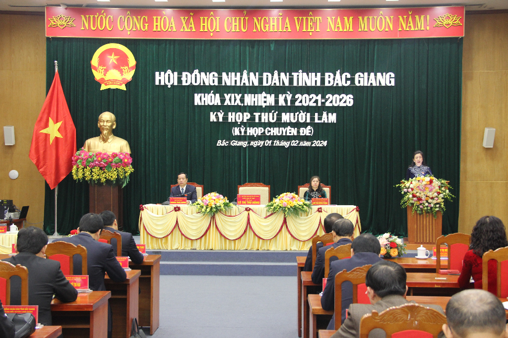 Kỳ họp thứ 15 HĐND tỉnh Bắc Giang khóa XIX thông qua 8 Nghị quyết