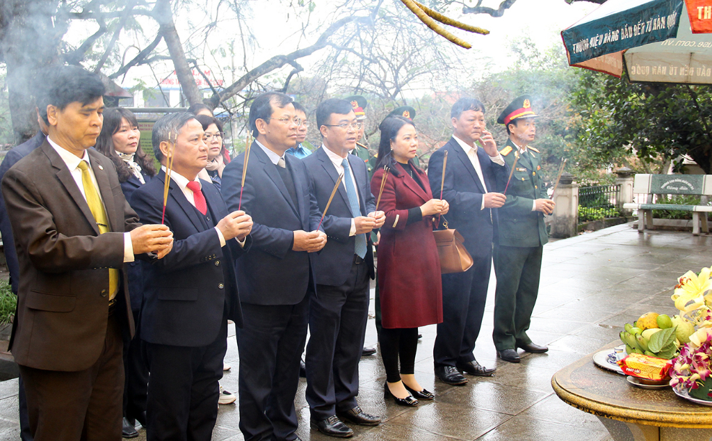 Phó Chủ tịch UBND tỉnh Phan Thế Tuấn dâng hương tưởng nhớ Anh hùng dân tộc Hoàng Hoa Thám
