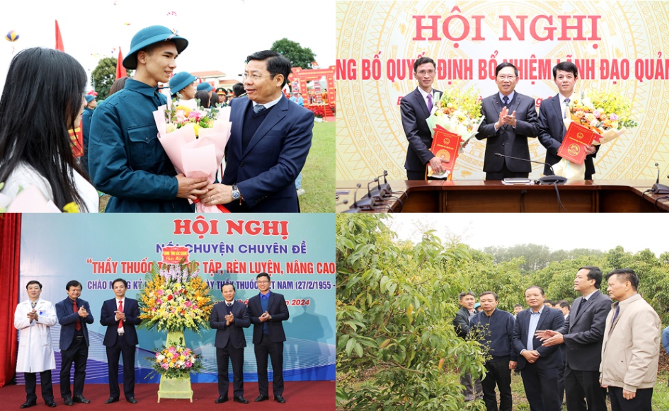 Hoạt động nổi bật của lãnh đạo tỉnh Bắc Giang trong tuần (từ ngày 25/2 - 02/3/2024)
