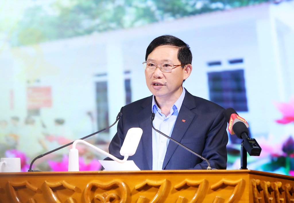 Phát biểu của Chủ tịch UBND tỉnh Lê Ánh Dương - Trưởng Ban Chỉ đạo 714 tại lễ phát động ủng hộ hỗ...