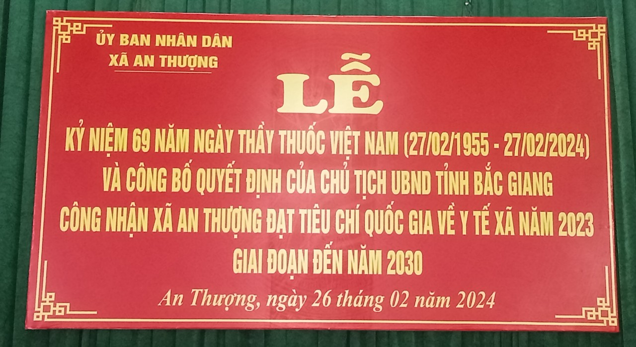 An Thượng tổ chức Lễ kỷ niệm 69 năm ngày thầy thuốc Việt Nam (27/2/1955-27/2/2024)