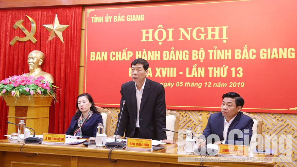 Tỉnh ủy Bắc Giang tổ chức hội nghị lần thứ 13 đánh giá tình hình phát triển kinh tế - xã hội năm...