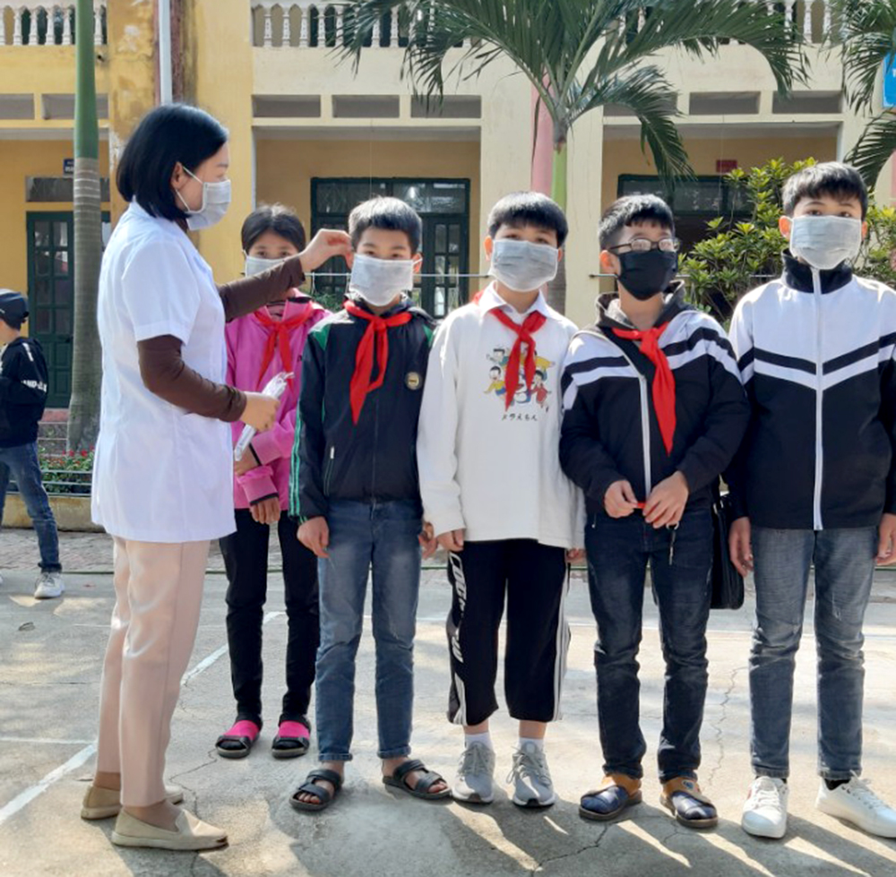Trường THCS Vũ Xá, huyện Lục Nam chủ động phòng tránh virus Corona