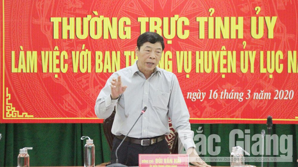 Bí thư Tỉnh ủy Bùi Văn Hải: Quan tâm công tác cán bộ, tổ chức thành công đại hội đảng các cấp