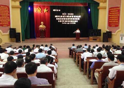Huyện ủy Lục Nam: Quán triệt, triển khai Nghị quyết Trung ương 9 (khóa XI)