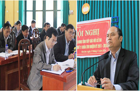 Phó Chủ tịch Thường trực UBND tỉnh Nguyễn Văn Linh tiếp xúc cử tri tại huyện Sơn Động
