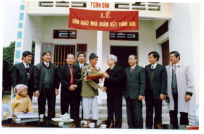 Bắc Giang đã xây dựng gần 5.500 ngôi nhà đoàn kết toàn dân giúp đỡ hộ nghèo.