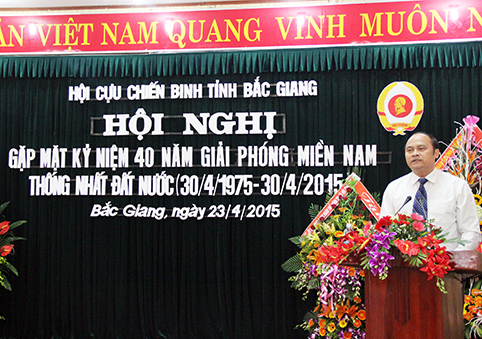 Bắc Giang: Gặp mặt kỷ niệm 40 năm giải phóng miền Nam thống nhất đất nước
