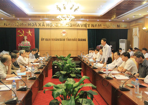 Bộ trưởng Bộ Khoa học và Công nghệ làm việc tại tỉnh Bắc Giang