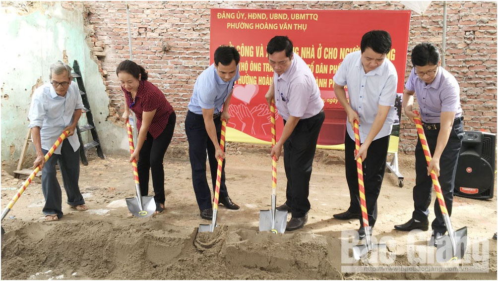 Mỗi phường, xã ở TP Bắc Giang xây dựng một nhà mới cho hộ khó khăn
