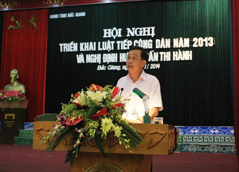 Bắc Giang triển khai Luật Tiếp công dân 2013 và Nghị định hướng dẫn thi hành Luật