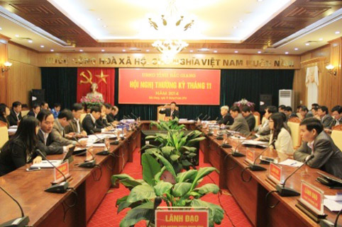 Hội nghị thường kỳ UBND tỉnh tháng 11 năm 2014