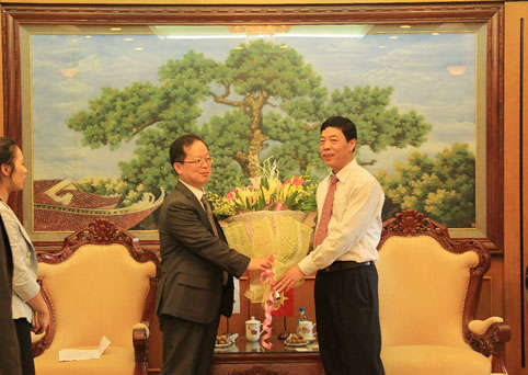 Chủ tịch UBND tỉnh Bùi Văn Hải tiếp Trưởng đại diện Văn phòng KOICA tại Việt Nam
