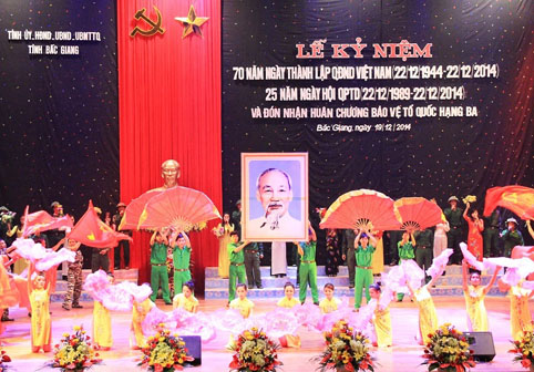 Bắc Giang: Long trọng kỷ niệm 70 năm ngày thành lập Quân đội nhân dân Việt Nam 