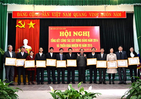 Huyện ủy Tân Yên: Tổng kết công tác xây dựng Đảng năm 2014