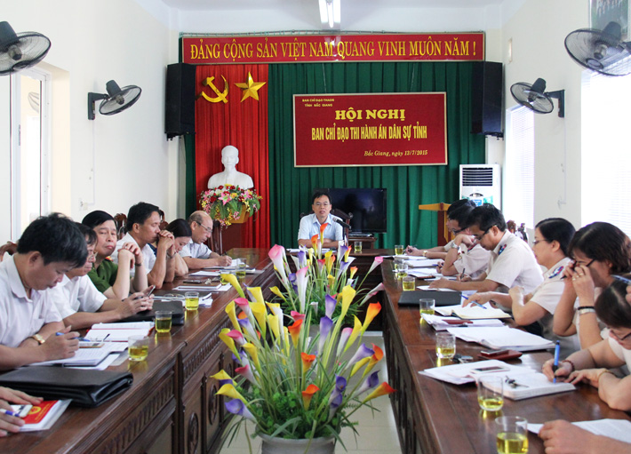 Bắc Giang: Ban chỉ đạo Thi hành án dân sự tỉnh tập trung giải quyết những vụ việc khó