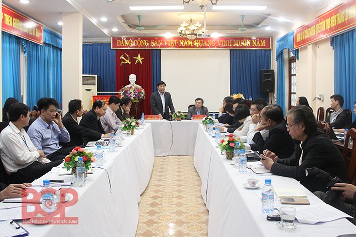 Đoàn công tác của Bộ Công Thương làm việc tại Bắc Giang