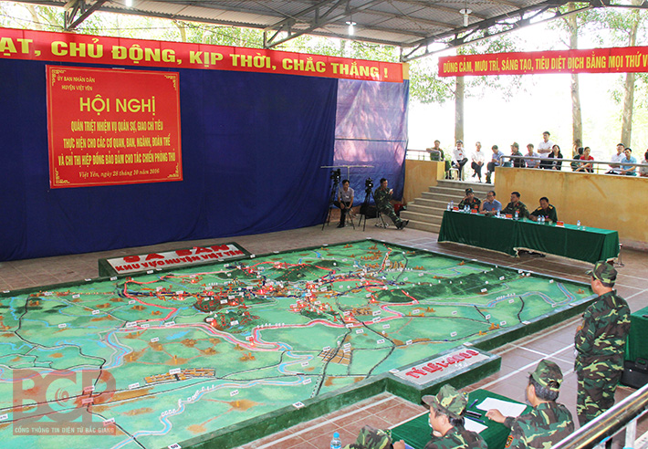 Diễn tập khu vực phòng thủ huyện Việt Yên hoàn thành xuất sắc nhiệm vụ