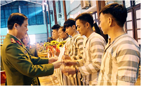 Công an tỉnh Bắc Giang: Công bố quyết định đặc xá cho 8 phạm nhân