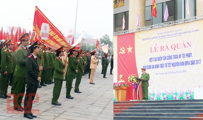 Bắc Giang: Ra quân mở đợt cao điểm tấn công trấn áp tội phạm