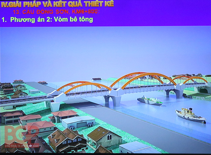 Đẩy nhanh tiến độ thực hiện dự án cầu Đồng Sơn