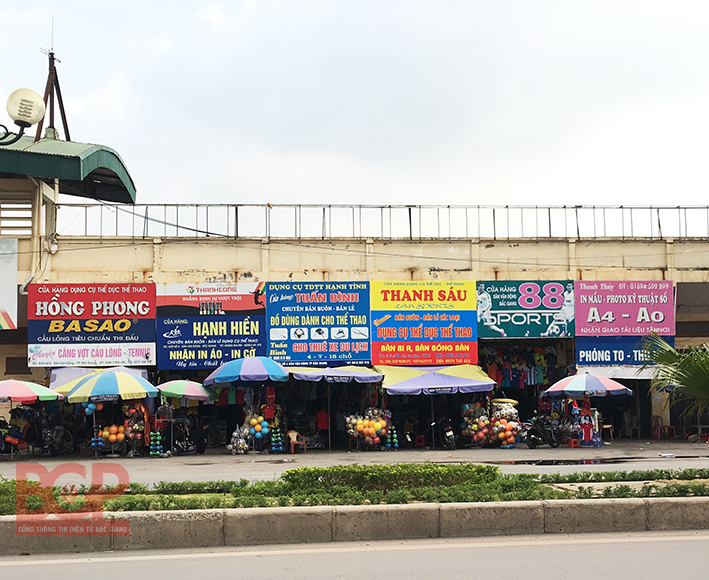 Một số cửa hàng đồ thể thao trên địa bàn tỉnh Bắc Giang