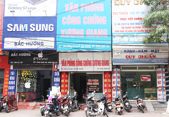 Văn phòng Công chứng trên địa bàn tỉnh Bắc Giang