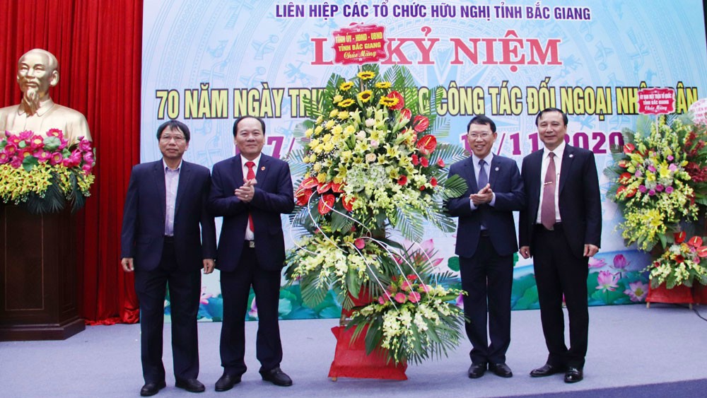Liên hiệp Các tổ chức hữu nghị (LHCTCHN) tỉnh Bắc Giang tổ chức kỷ niệm 70 năm ngày truyền thống...