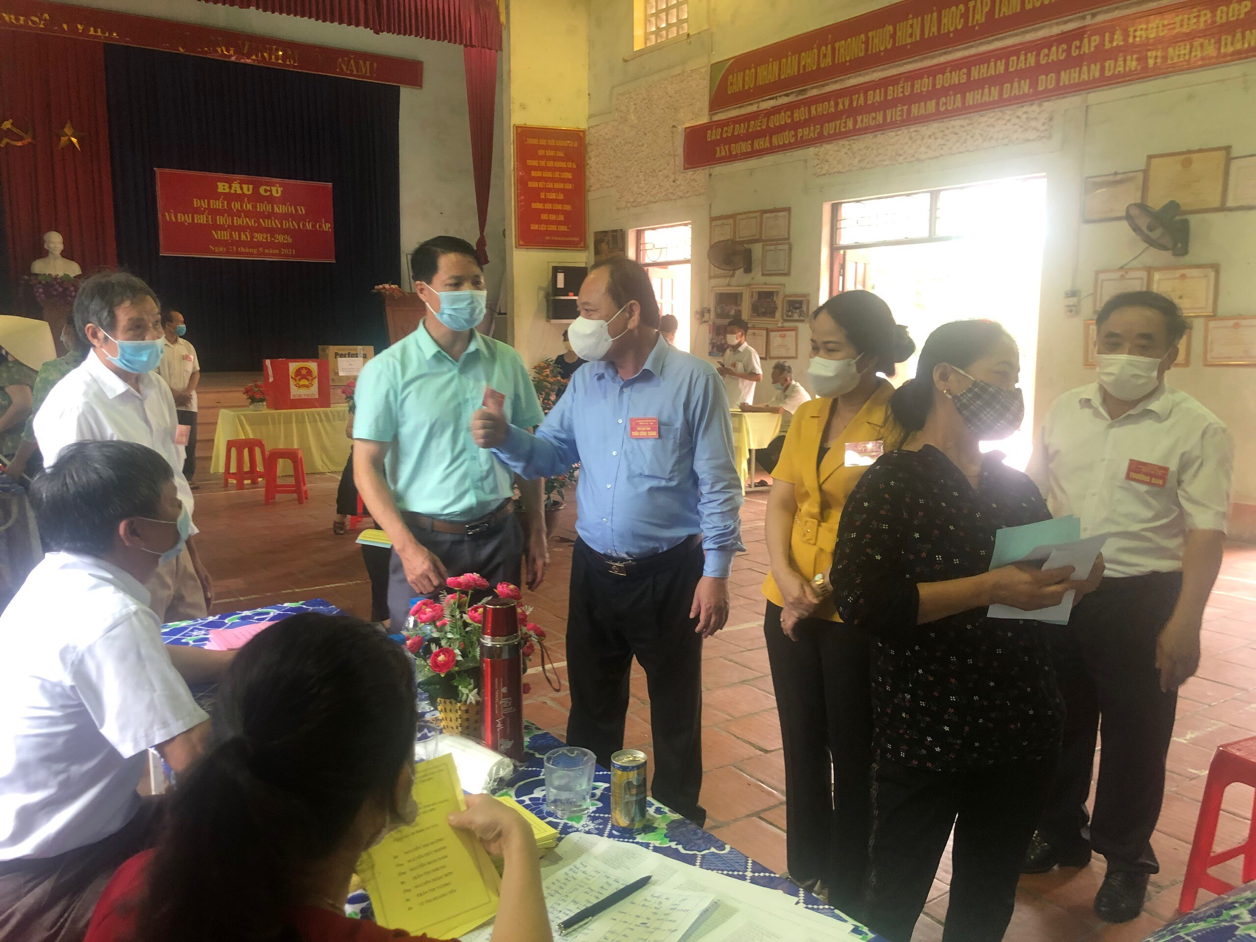 MTTQ tỉnh Bắc Giang kiểm tra, giám sát trong Ngày bầu cử đại biểu Quốc hội khóa XV và bầu cử đại...